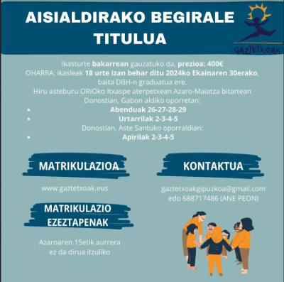 AISIALDIRAKO BEGIRALE TITULUA