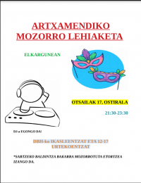 ARTXAMENDIKO  MOZORRO LEHIAKETA