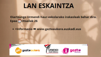LAN ESKAINTZA!