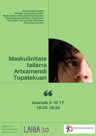 Maskulinitate tailerra Artxamendi topalekuan