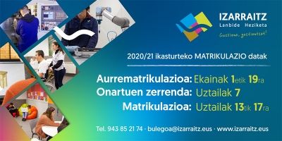 Izarraitz Lanbide Heziketan matrikulazioa