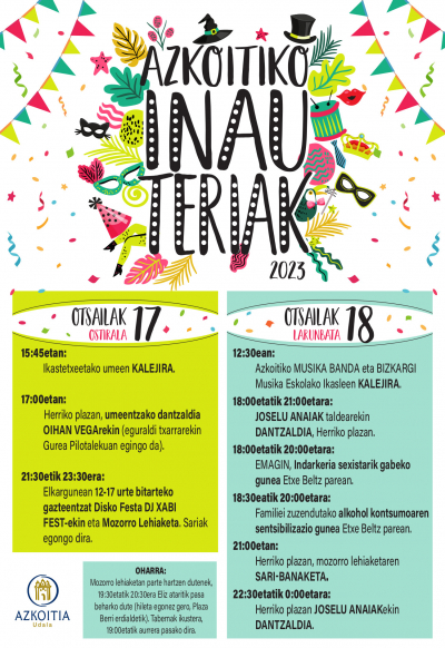 AZKOITIKO INAUTERIAK 2023